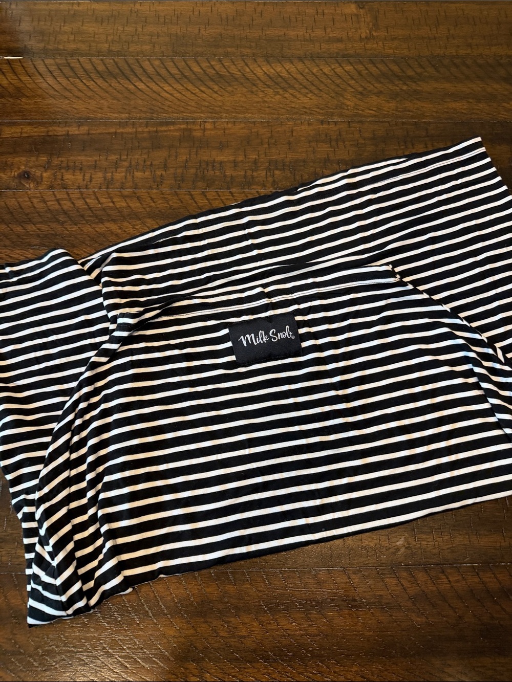Milk Snob Black & White Striped Nursing Cover and Infant Car seat Cover